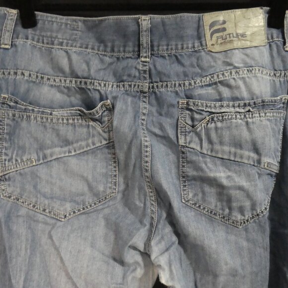 FUTURE DENIM | W 42 L 34 | Classic Blue Faded Jeans - Picture 11 of 16